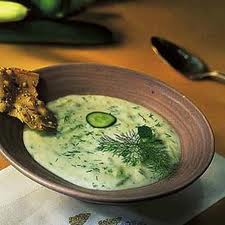 Chilled cucumber and Mint Soup