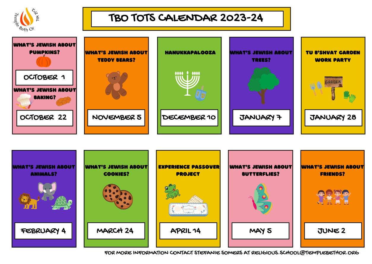 TBO Tots Calendar