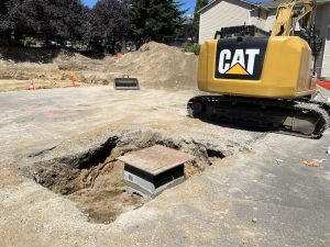 drainage point