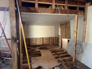 new AV area (Sarah's old office) new AV area (Sarah's old office)